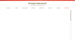 Desktop Screenshot of peterschocolate.com