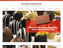 Tablet Screenshot of peterschocolate.com